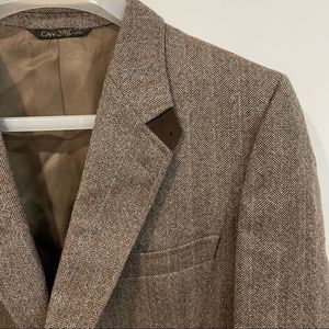 Vintage CAMBRIDGE CLASSIC By Bud Gowan Brown Tweed Wool Blazer Sport Coat 42R